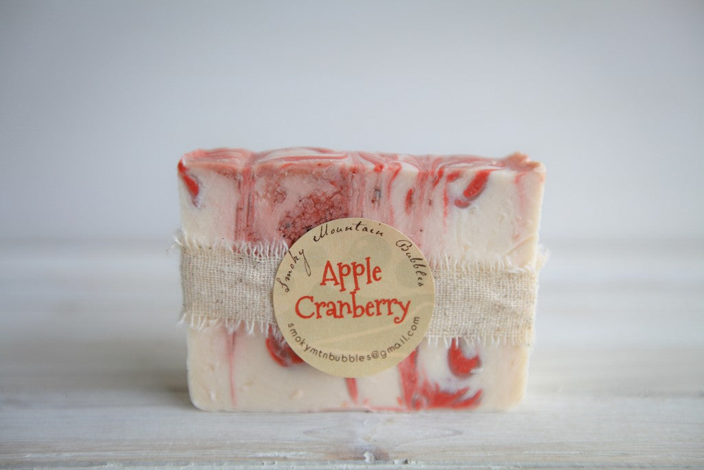 Smoky Mountain Bubbles Apple Cranberry Soap Bar