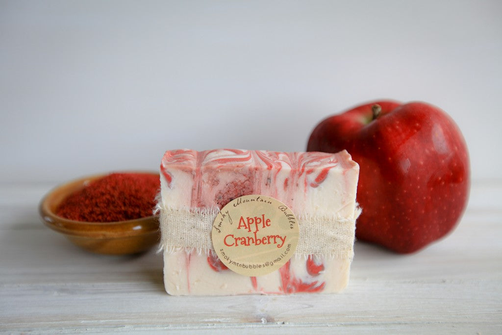 Smoky Mountain Bubbles Apple Cranberry Soap Bar